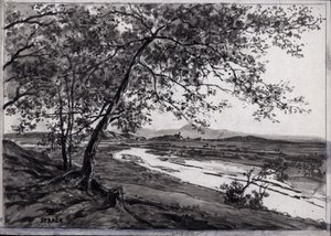 Vue de Straze vers Ljubljana - Ladislav Benesch